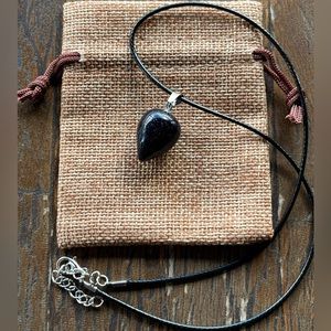 Blue Sandstone Cone Necklace | Crystal Necklace | Blue Sandstone Necklace